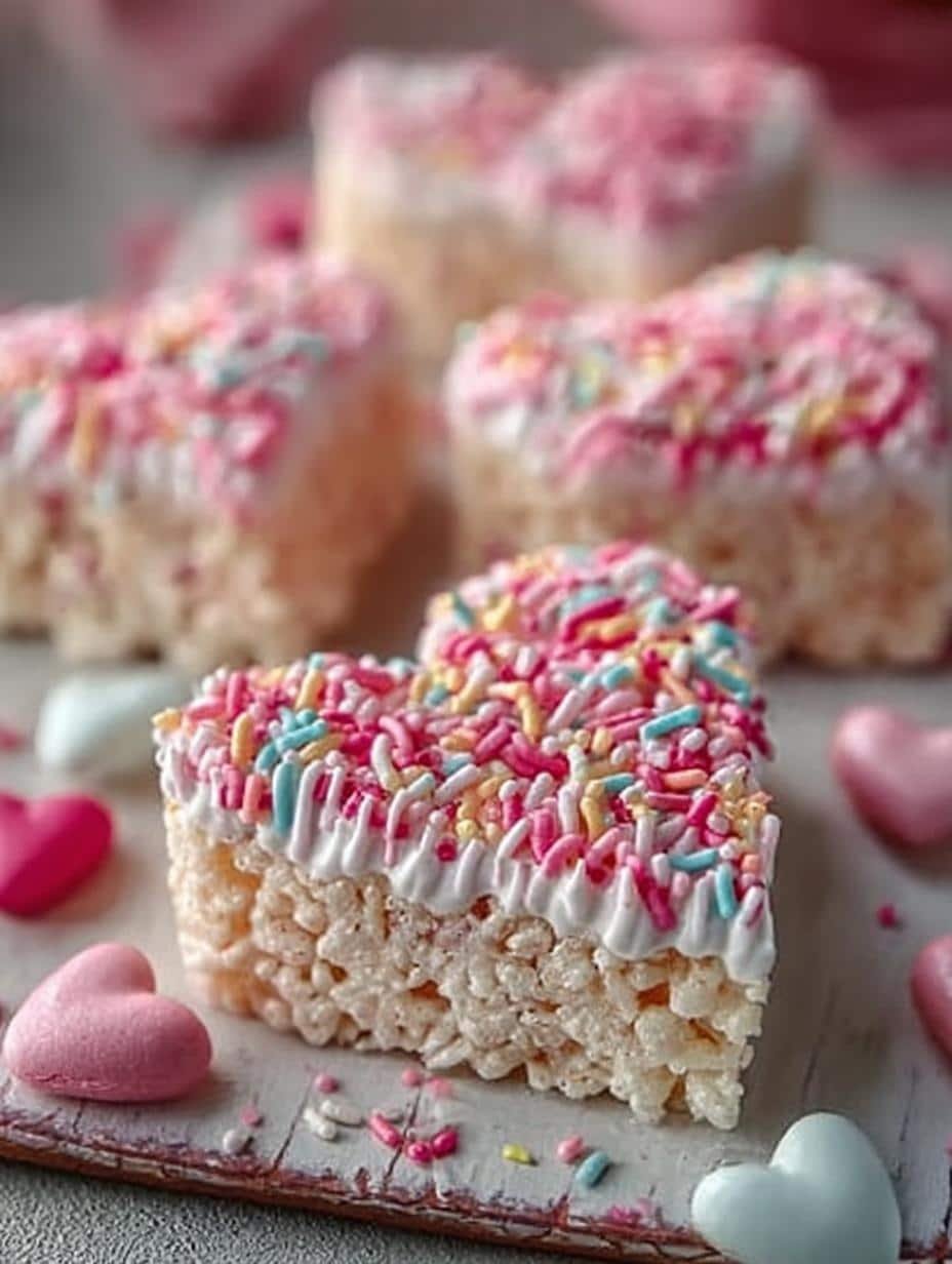 Heart Shaped Rice Krispie Treats: 12 Sweet Ideas - Heart Shaped Rice Krispie - additional detail