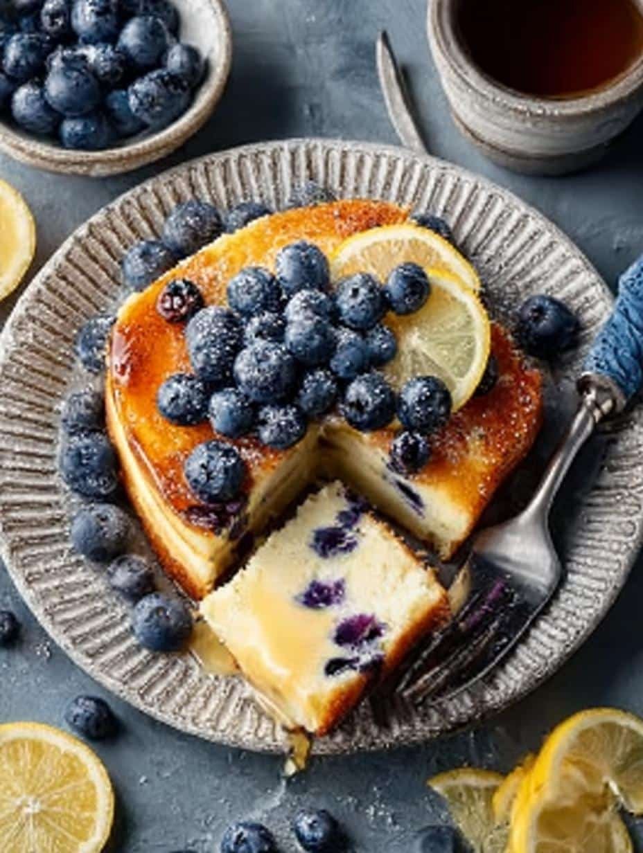 Lemon Blueberry Buttermilk Sheet: 12 Fluffy Pancakes Recipe - Lemon Blueberry Buttermilk Sheet - main visual representation