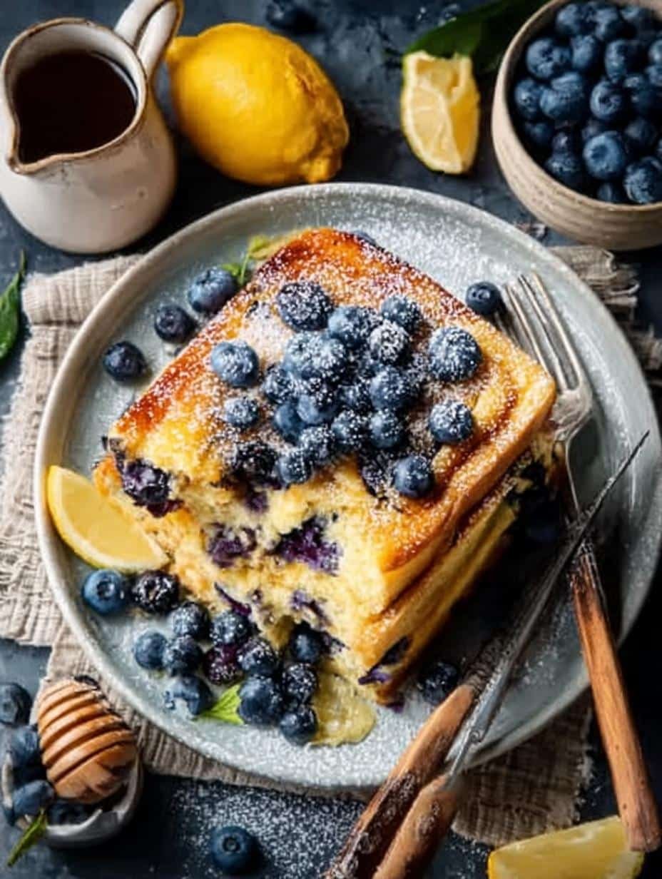 Lemon Blueberry Buttermilk Sheet