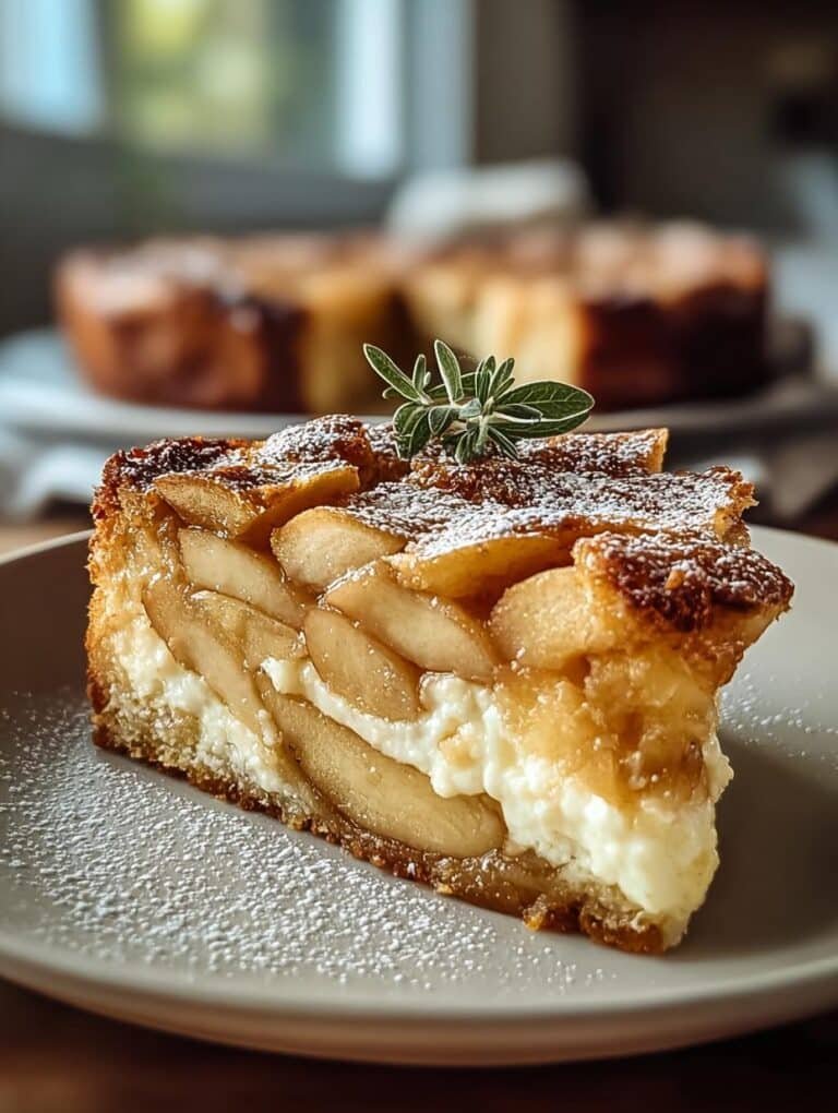 Maple Apple Ricotta Cake