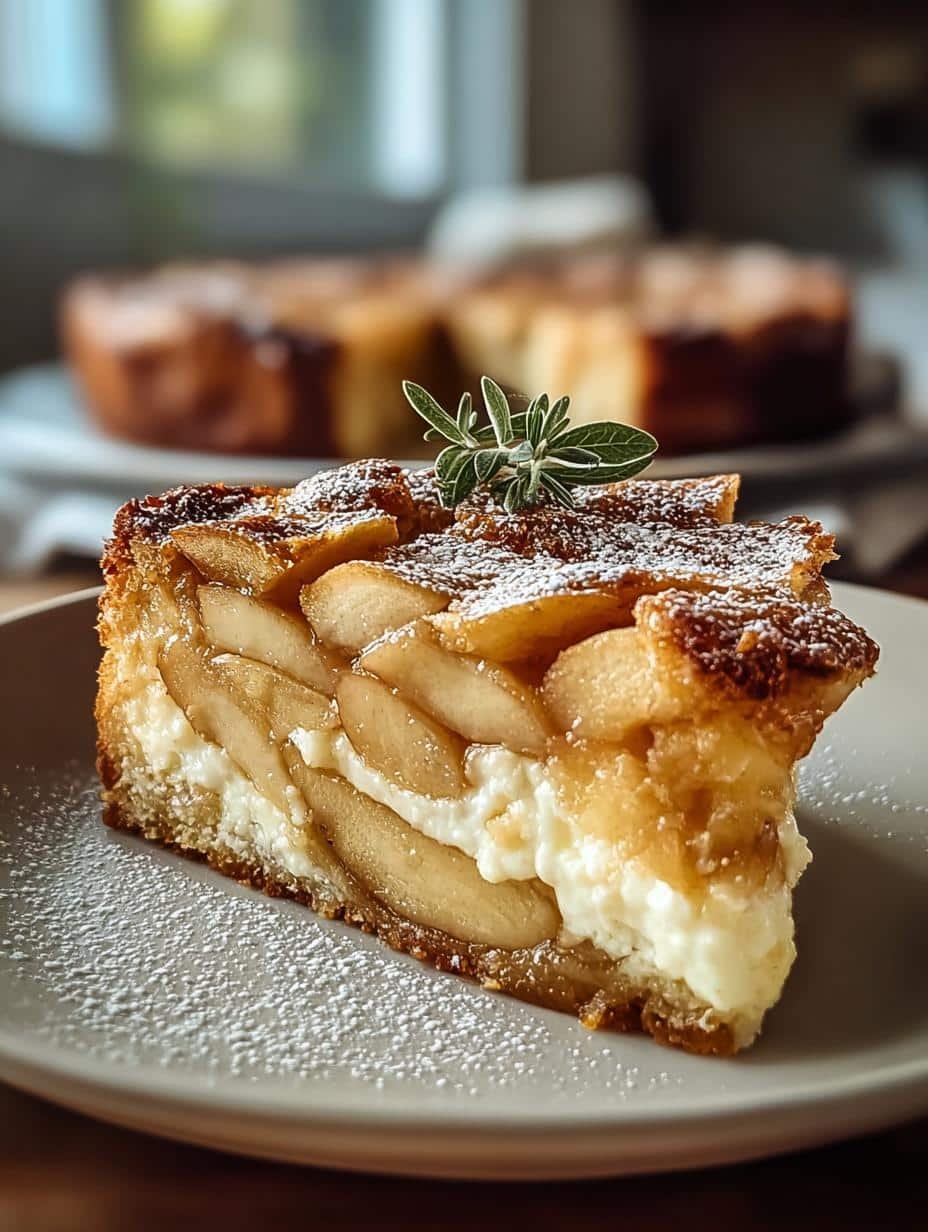 Maple Apple Ricotta Cake