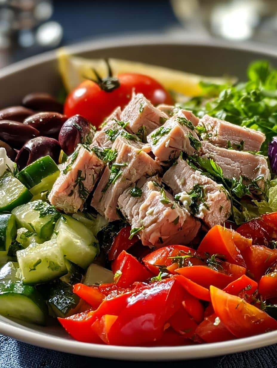 Mediterranean Tuna Salad: Quick, Healthy & Full of Flavor - Mediterranean Tuna Salad - main visual representation