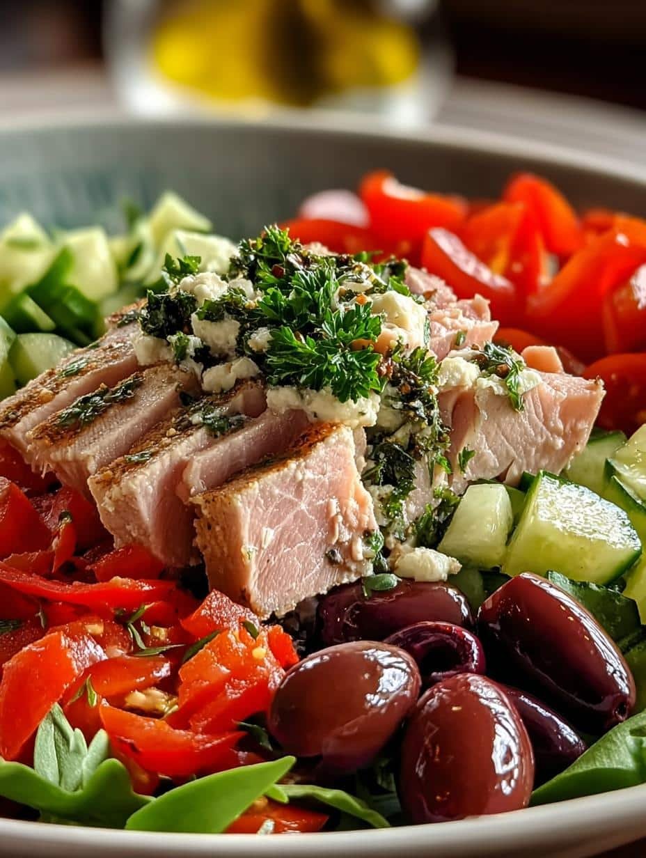 Mediterranean Tuna Salad: Quick, Healthy & Full of Flavor - Mediterranean Tuna Salad - additional detail