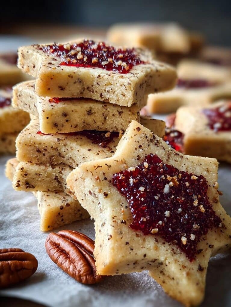Orange Pecan Spice Shortbread