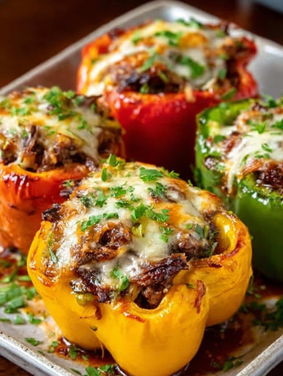 Philly Cheesesteak Stuffed Peppers: 4 Easy Steps to Delight - Philly Cheesesteak Stuffed Peppers - main visual representation