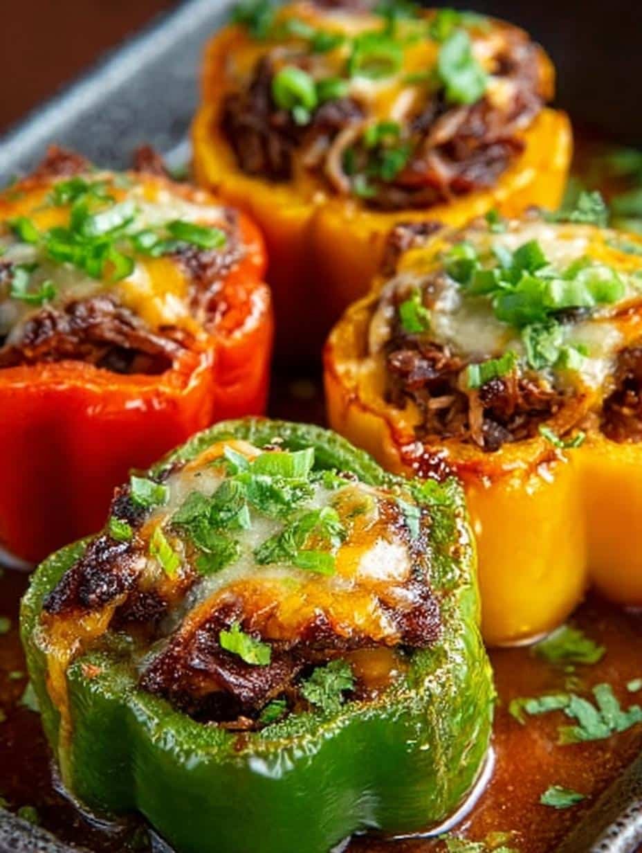 Philly Cheesesteak Stuffed Peppers