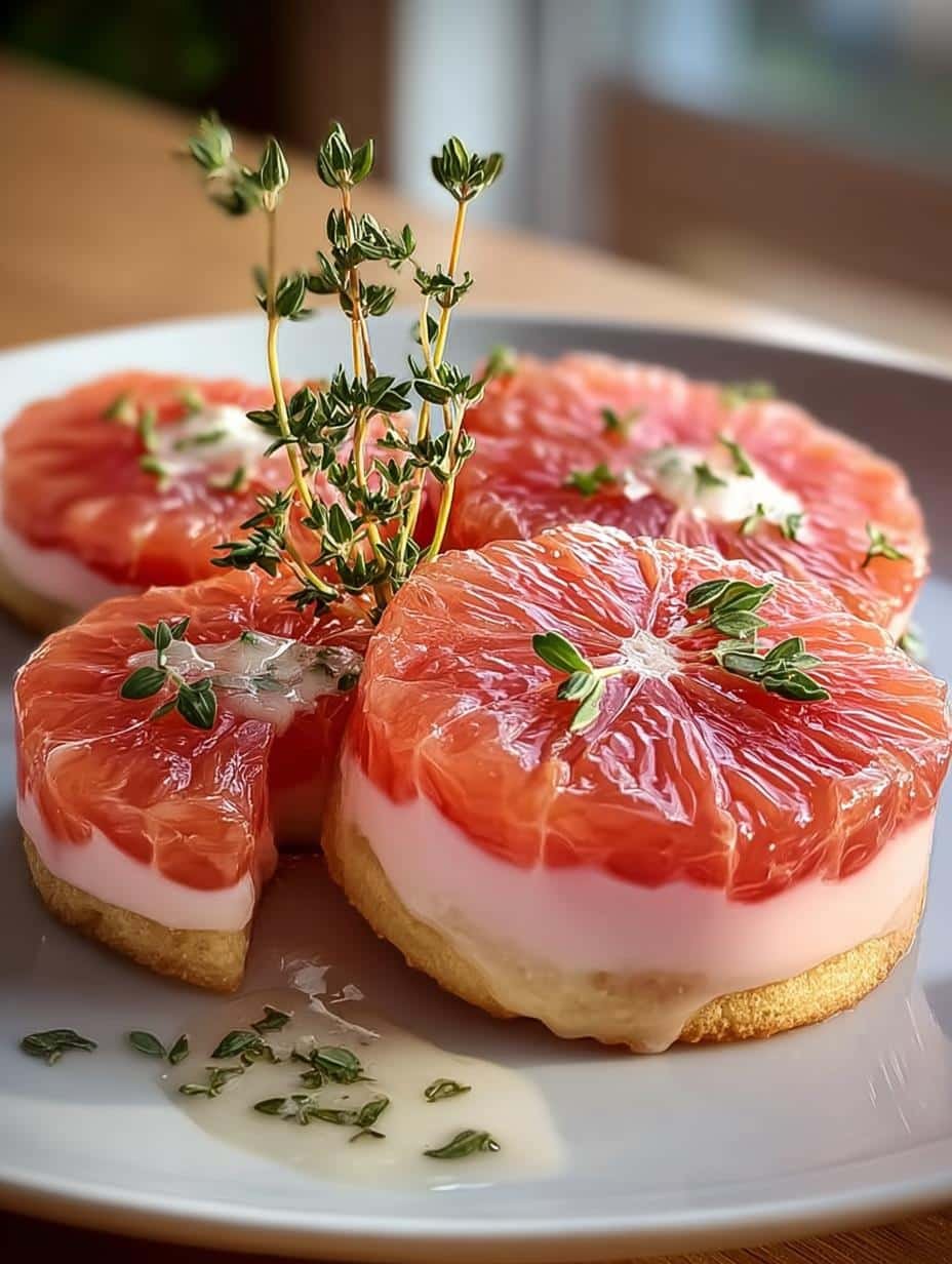 Pink Grapefruit Thyme Vegan Shortbread Cookie Bliss - Pink Grapefruit Thyme Vegan - main visual representation