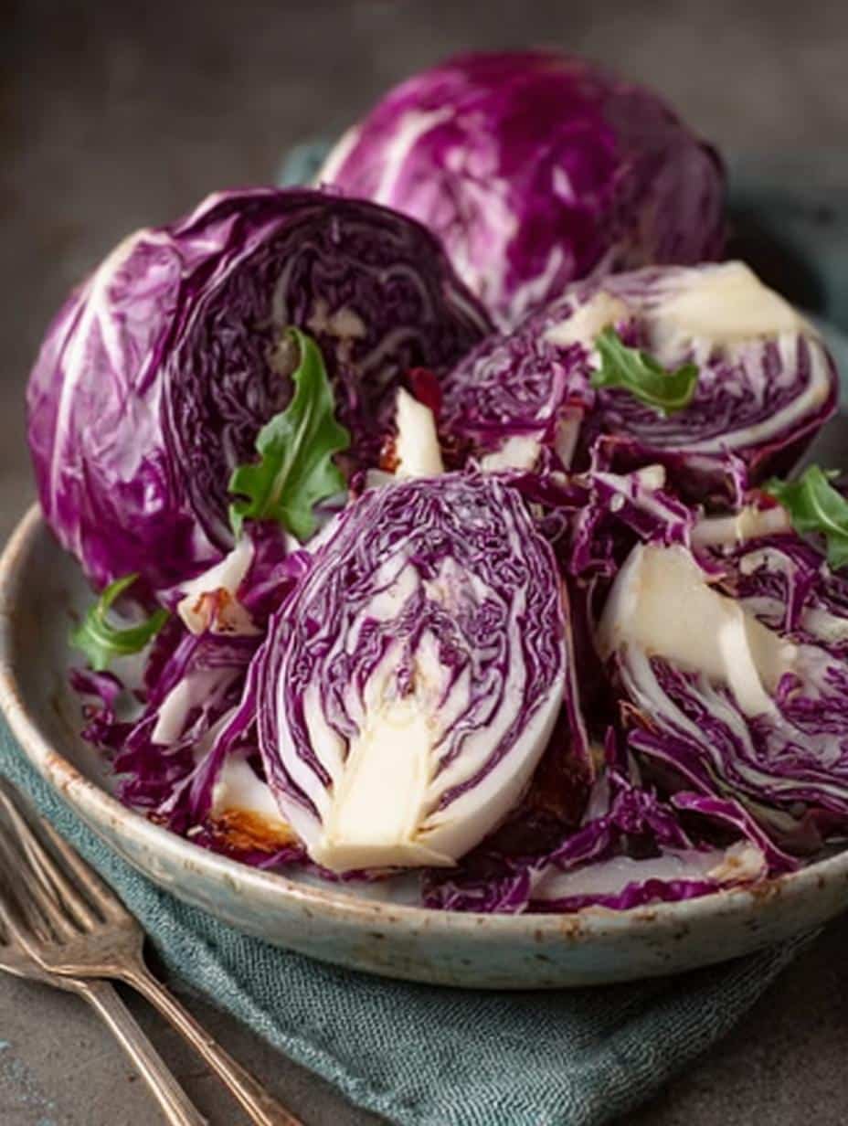 Delicious Red Cabbage Radicchio Endive Salad Recipe - Red Cabbage Radicchio Endive - main visual representation