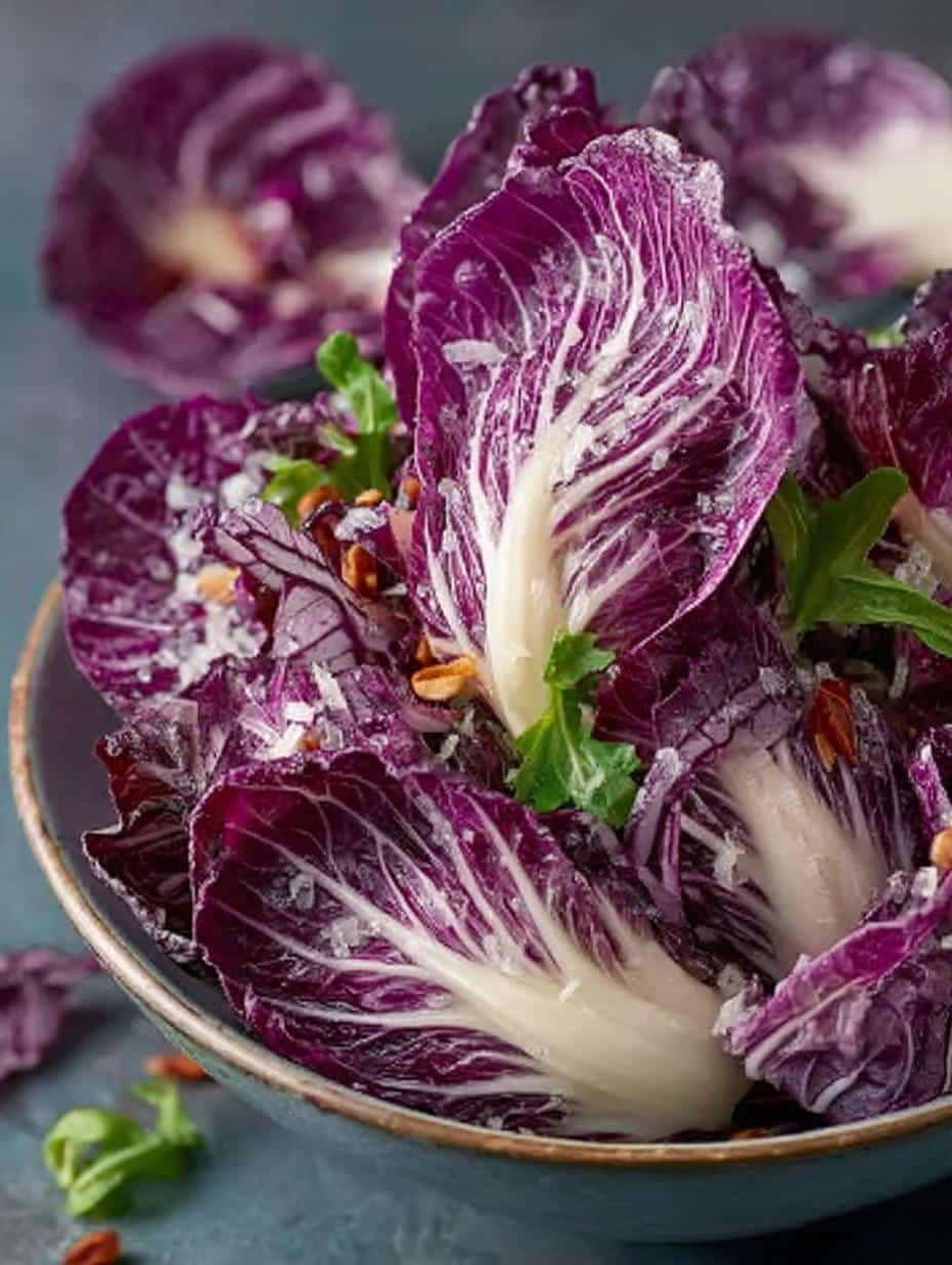 Delicious Red Cabbage Radicchio Endive Salad Recipe - Red Cabbage Radicchio Endive - additional detail