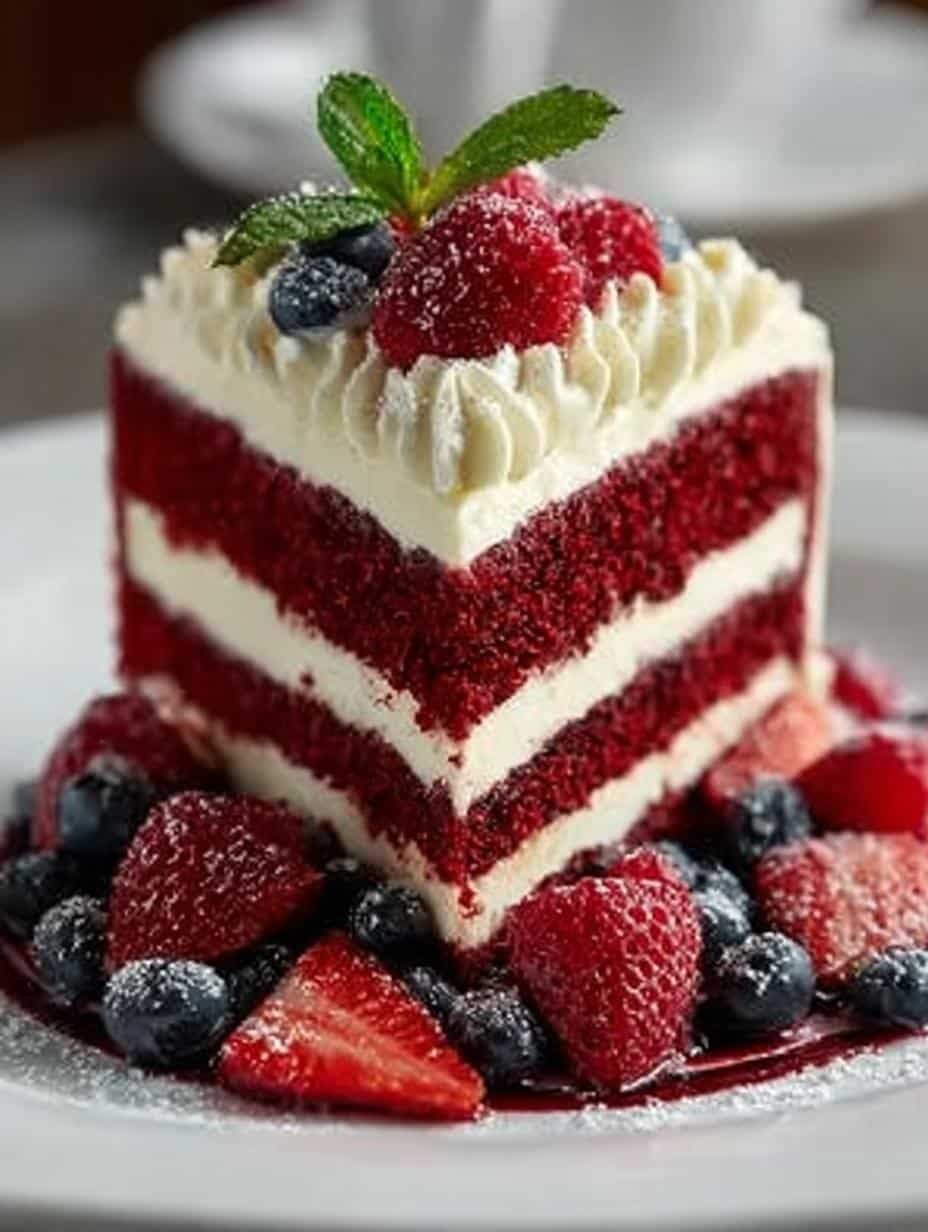 Classic Red Velvet Heart Cake: A Sweet Delight for Lovers - Red Velvet Heart Cake - main visual representation