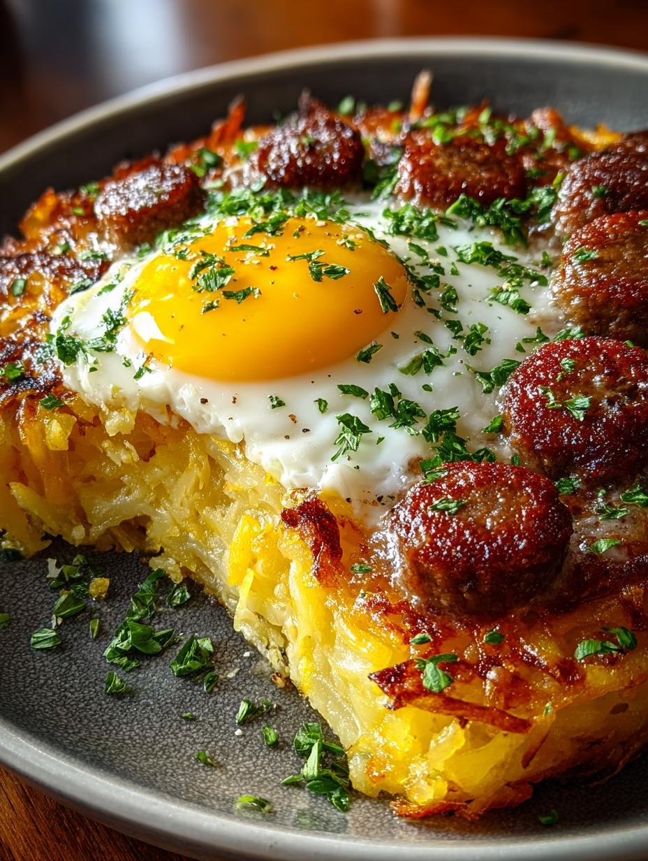 Sausage Hashbrown Breakfast Dish