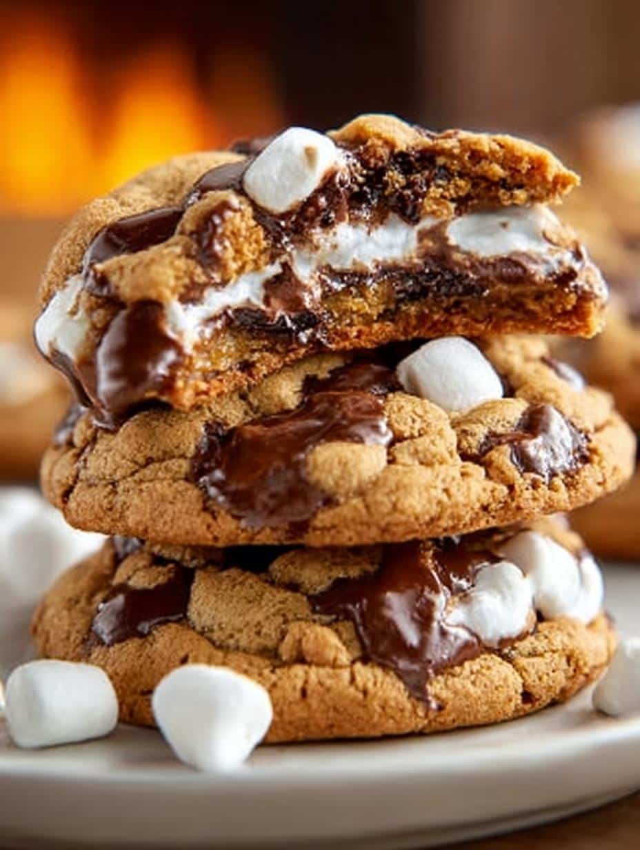 Delicious S'mores Stuffed Cookies Recipe You Must Try - Smores Stuffed Cookies - additional detail