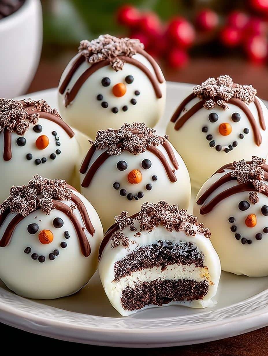 Delightful Snowman Oreo Balls for Holiday Fun - Snowman Oreo Balls - main visual representation