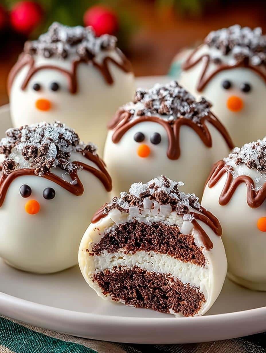 Delightful Snowman Oreo Balls for Holiday Fun - Snowman Oreo Balls - additional detail