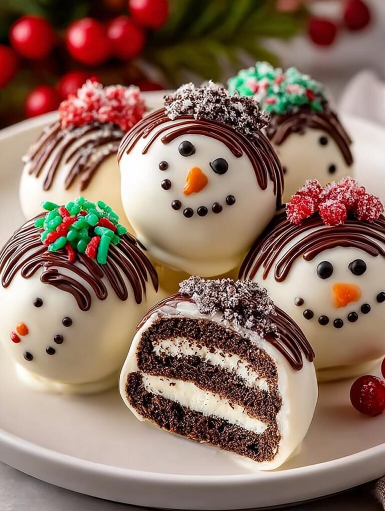 Snowman Oreo Balls