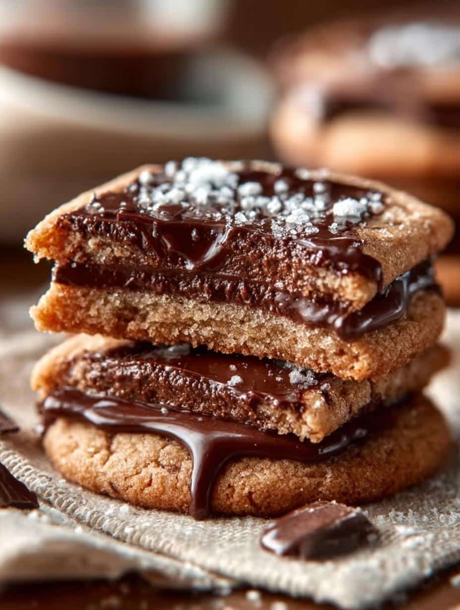 Soft Sugar Cookies with Hot Chocolate Fudge Delight - Soft Sugar Cookies with - additional detail