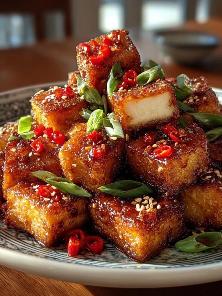 Spicy Chicken Fried Tofu