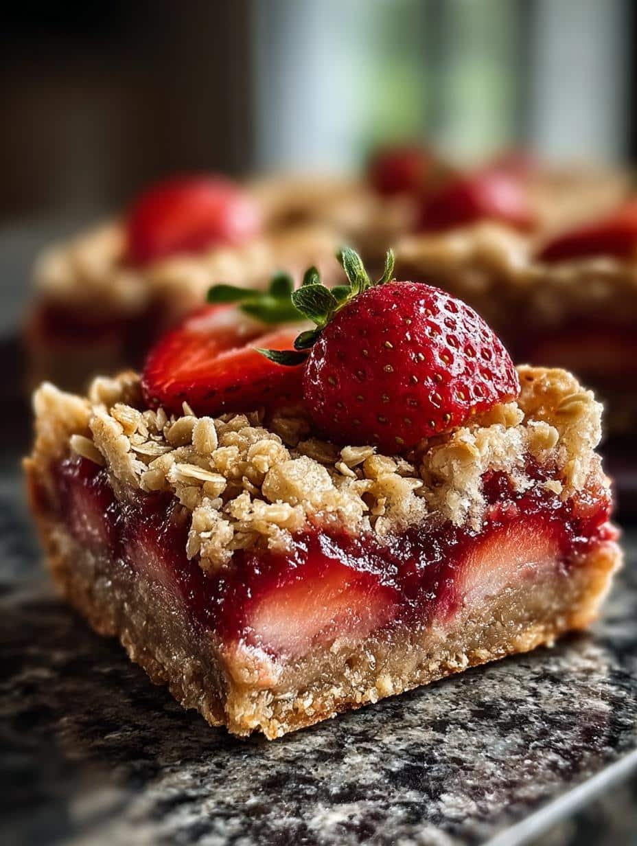 Delicious Strawberry Oatmeal Bars for Guilt-Free Snacking - Strawberry Oatmeal Bars - additional detail