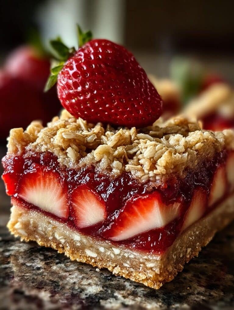 Strawberry Oatmeal Bars