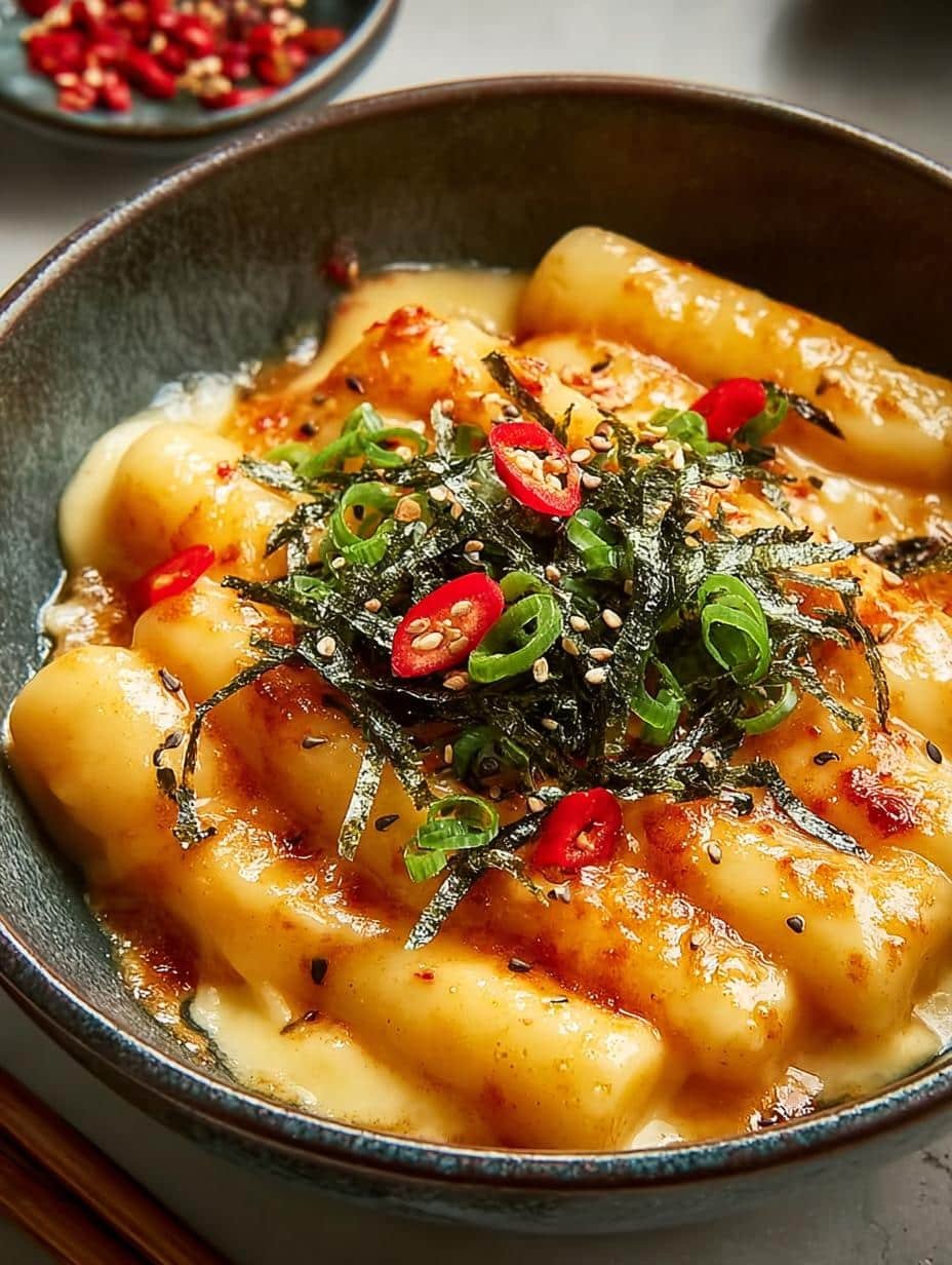 Vegan Cheese Tteokbokki