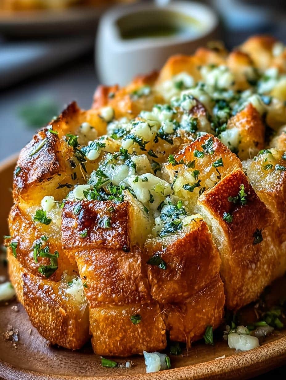 Vegan Garlic Pull Apart