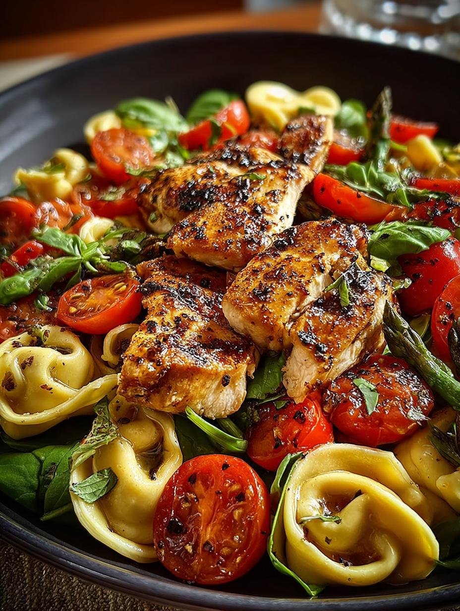 Warm Balsamic Chicken Tortellini