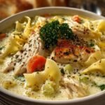 White Chicken Lasagna Soup
