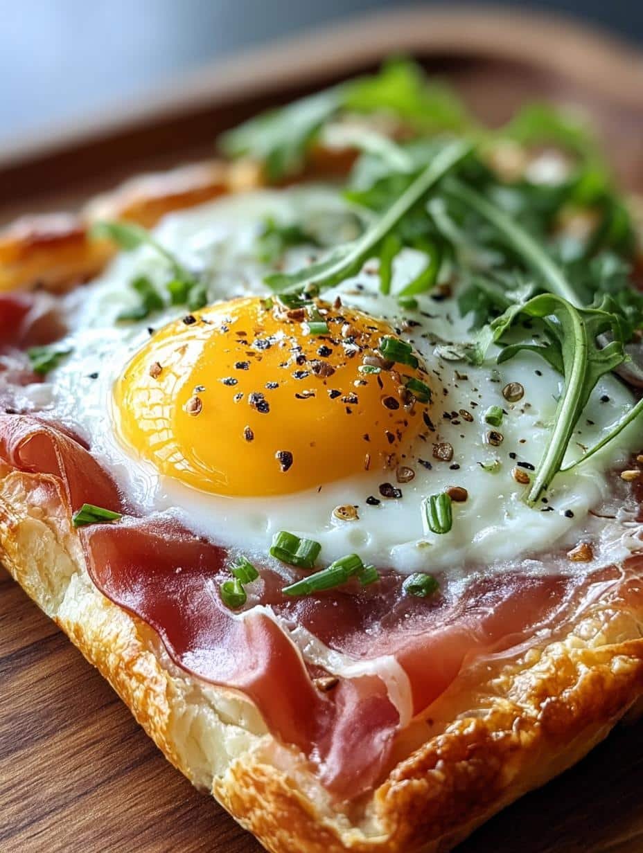 Baked Prosciutto Egg Breakfast
