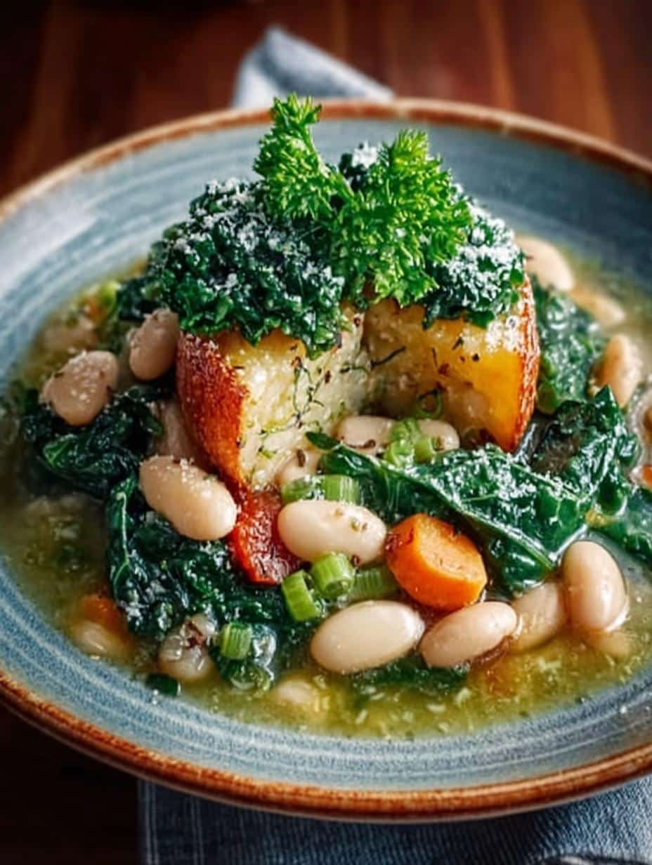 Barley Kale Romano Beans: A Heartwarming Soup Recipe - Barley Kale Romano Beans - main visual representation