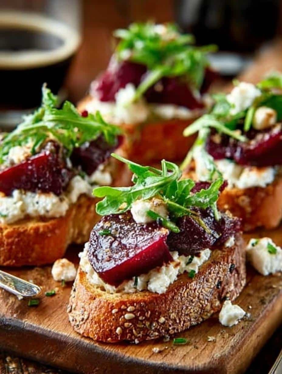 Beet Goat Cheese Crostini: 12 Irresistible Bites - Beet Goat Cheese Crostini - main visual representation