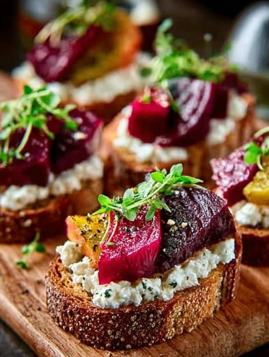 Beet Goat Cheese Crostini: 12 Irresistible Bites - Beet Goat Cheese Crostini - additional detail