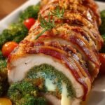 Broccoli Cheese Stuffed Pork