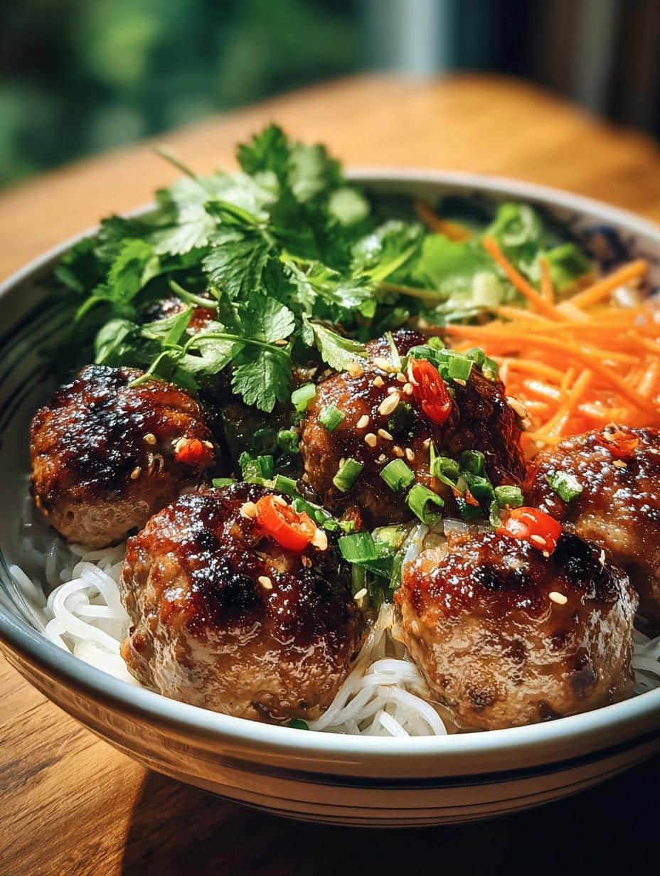 Bun Cha Vietnamese Meatballs