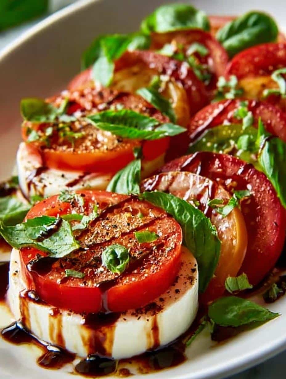 Caprese Salad with Balsamic: 7 Delicious Layers - Caprese Salad with Balsamic - additional detail