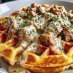 Cheddar Chive Waffles with