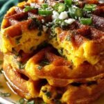 Cheddar Jalapeno Cornbread Waffles