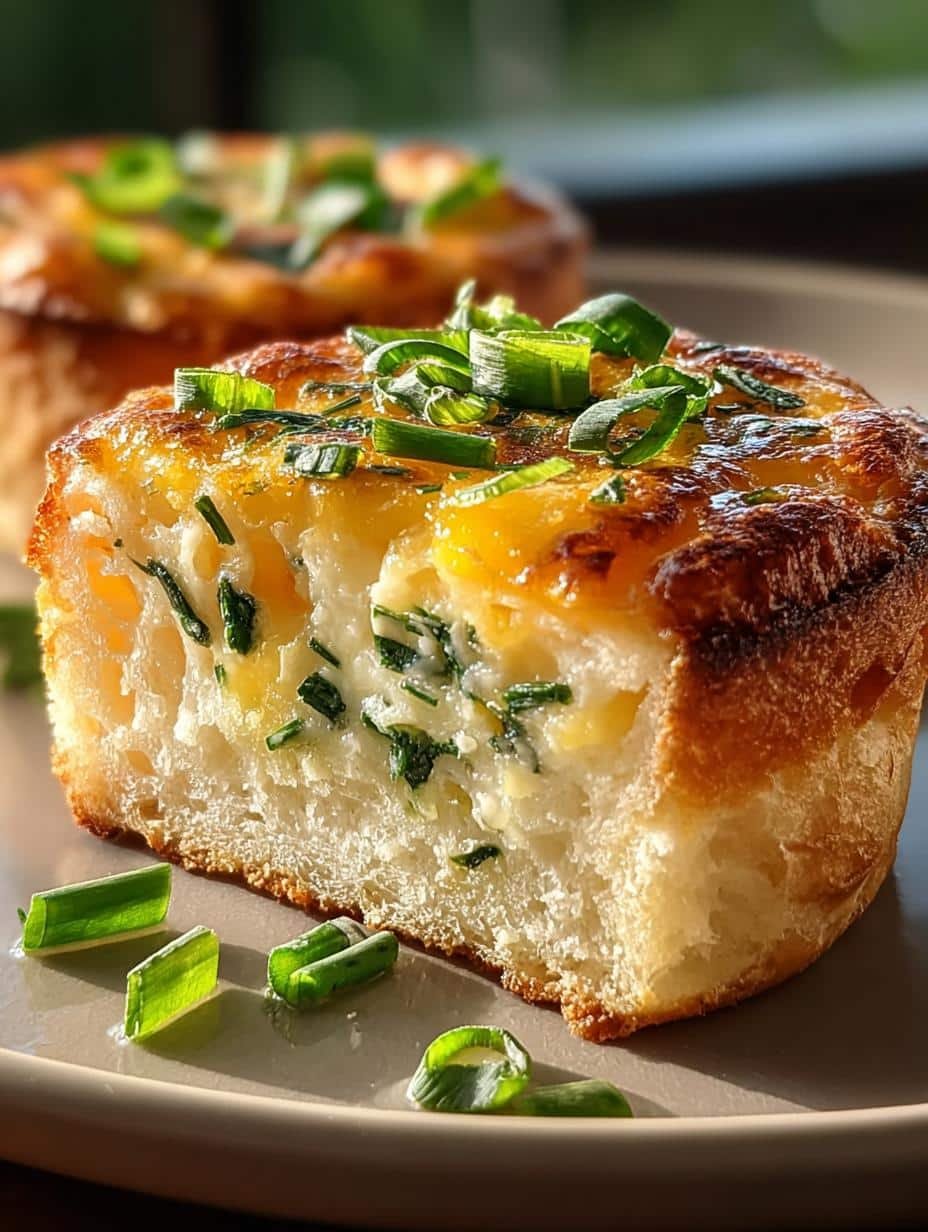 Cheddar Scallion English Muffin That Will Delight Mornings - Cheddar Scallion English Muffin - additional detail