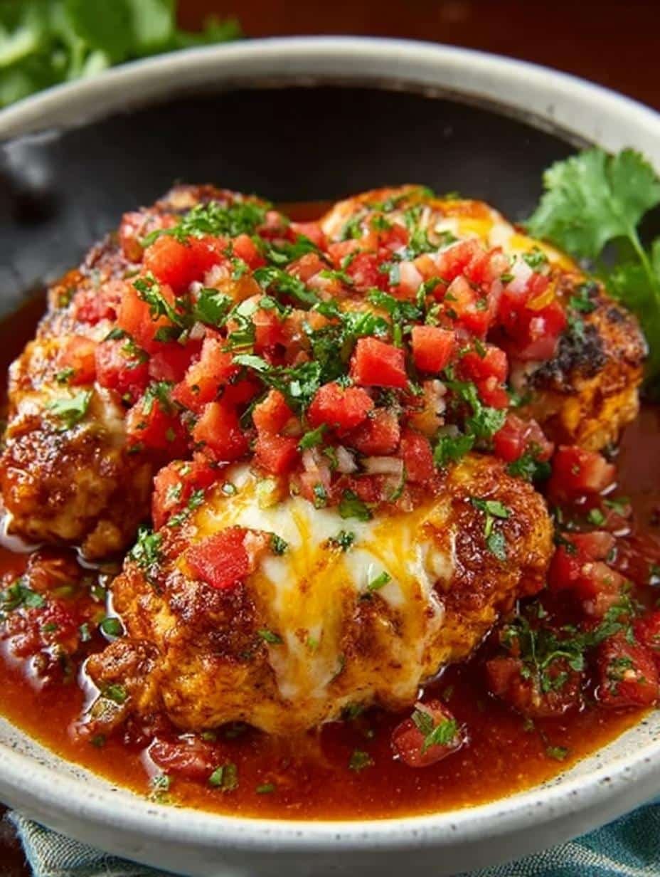 Cheesy Salsa Chicken with
