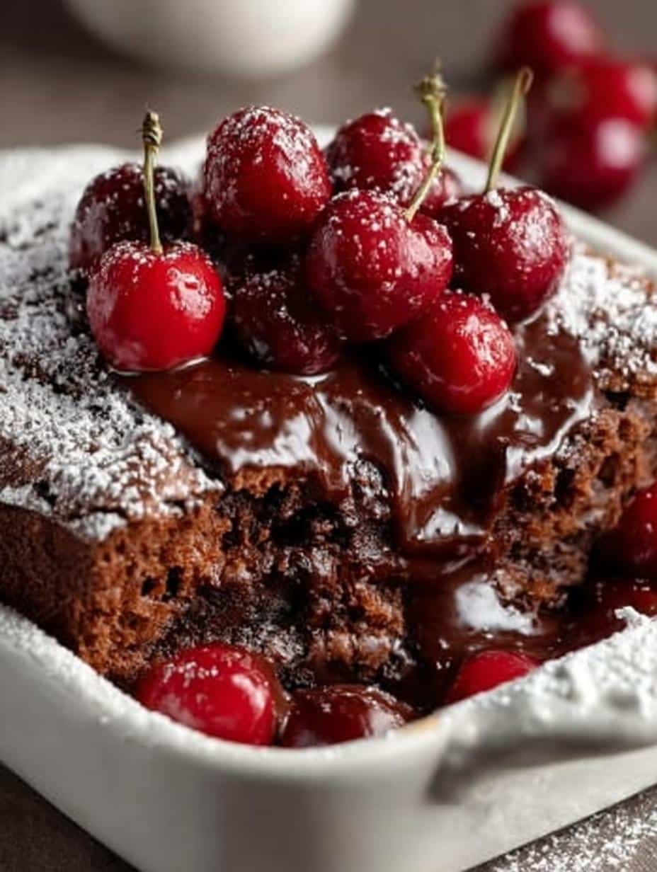 Chocolate Cherry Dump Cake: A Decadent Delight - Chocolate Cherry Dump Cake - additional detail