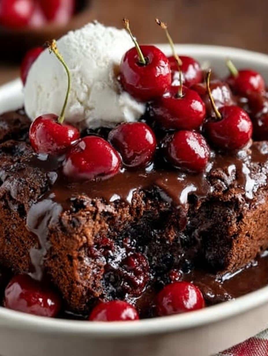 Chocolate Cherry Dump Cake