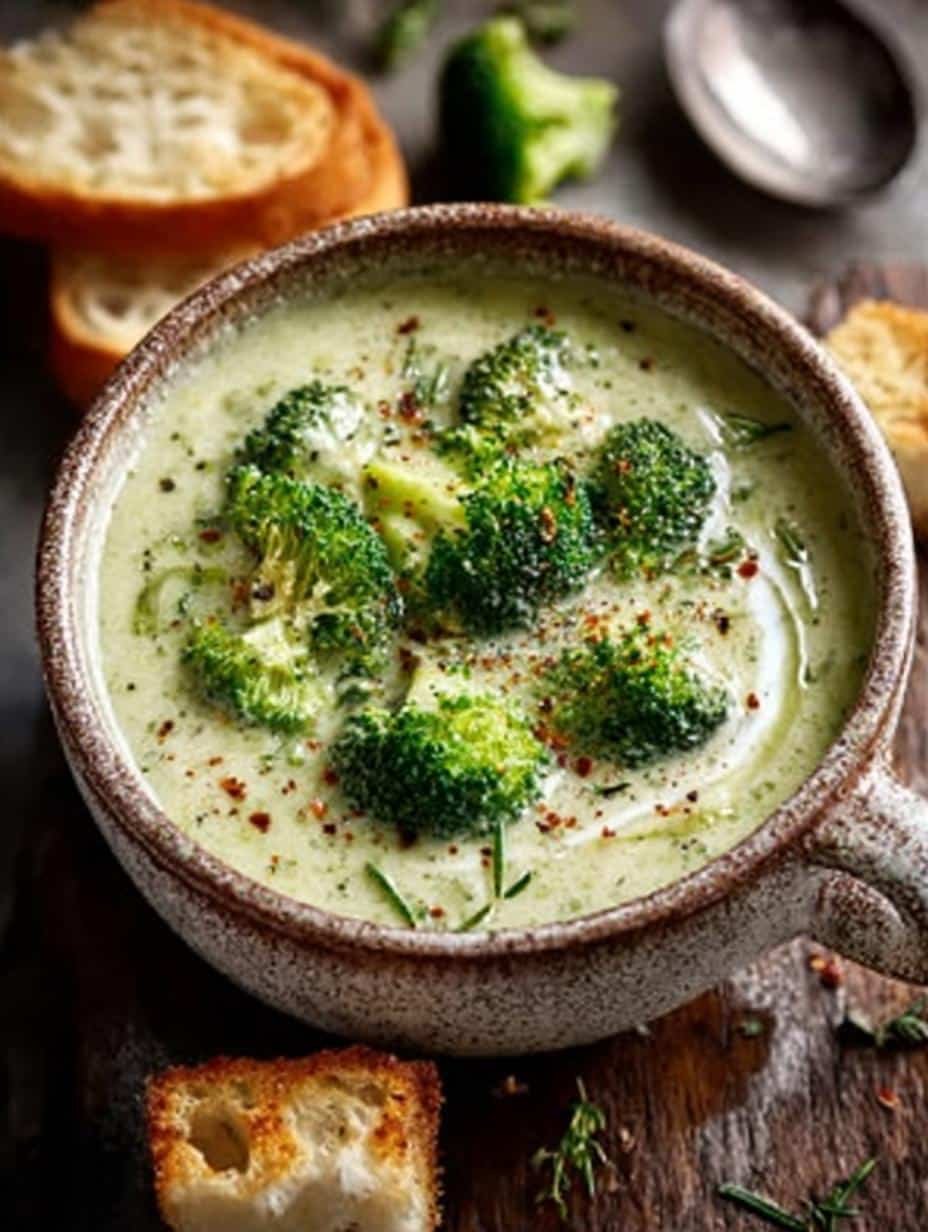 Creamy Broccoli Stems Soup