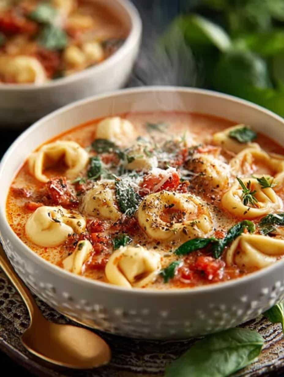 Creamy Sausage Tortellini Soup: 5-Ingredient Comfort Dish - Creamy Sausage Tortellini Soup - additional detail