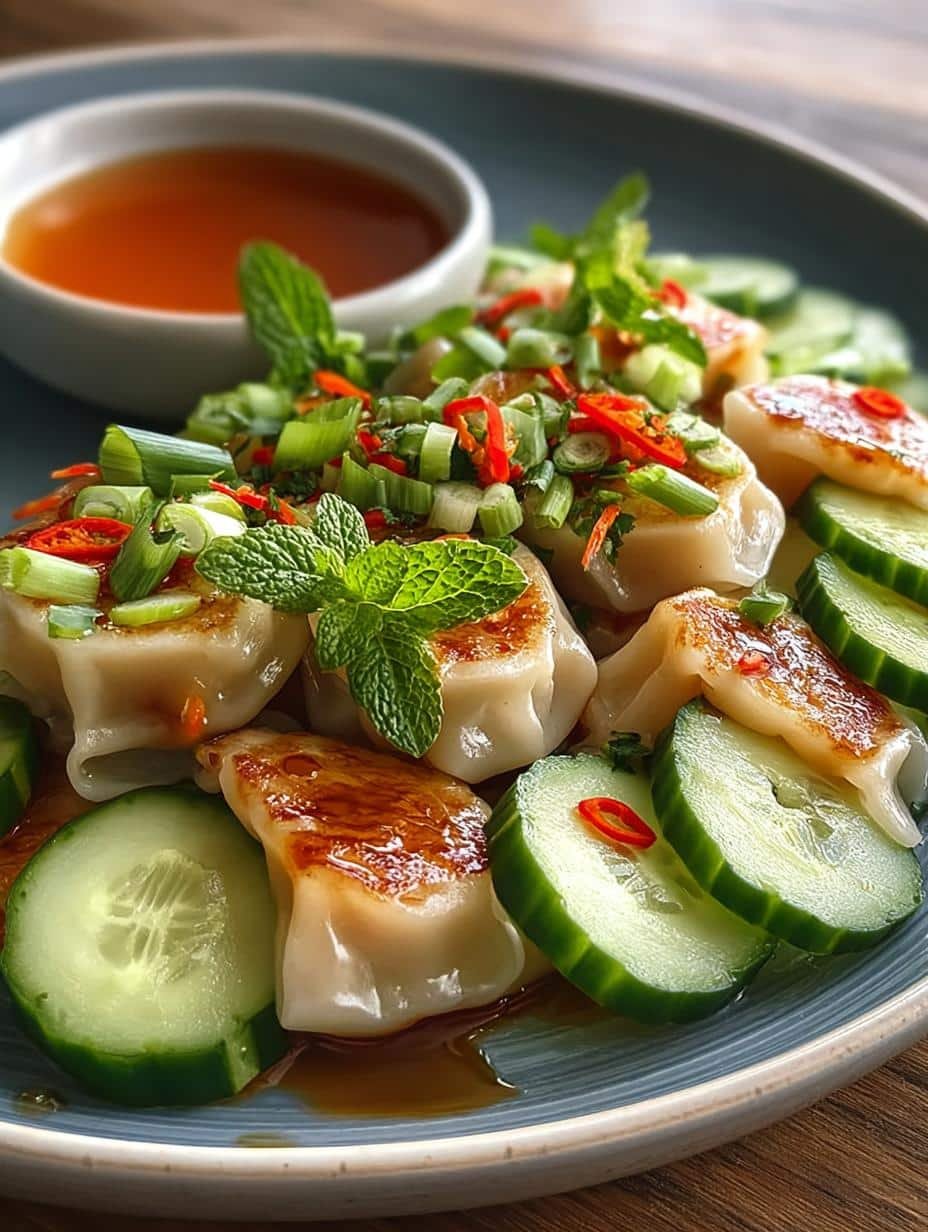 Dumpling Smashed Cucumber Salad