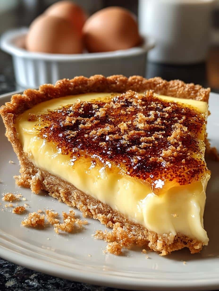 Eggnog Creme Tart with
