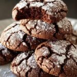 Flourless Chocolate Crinkle Cookies