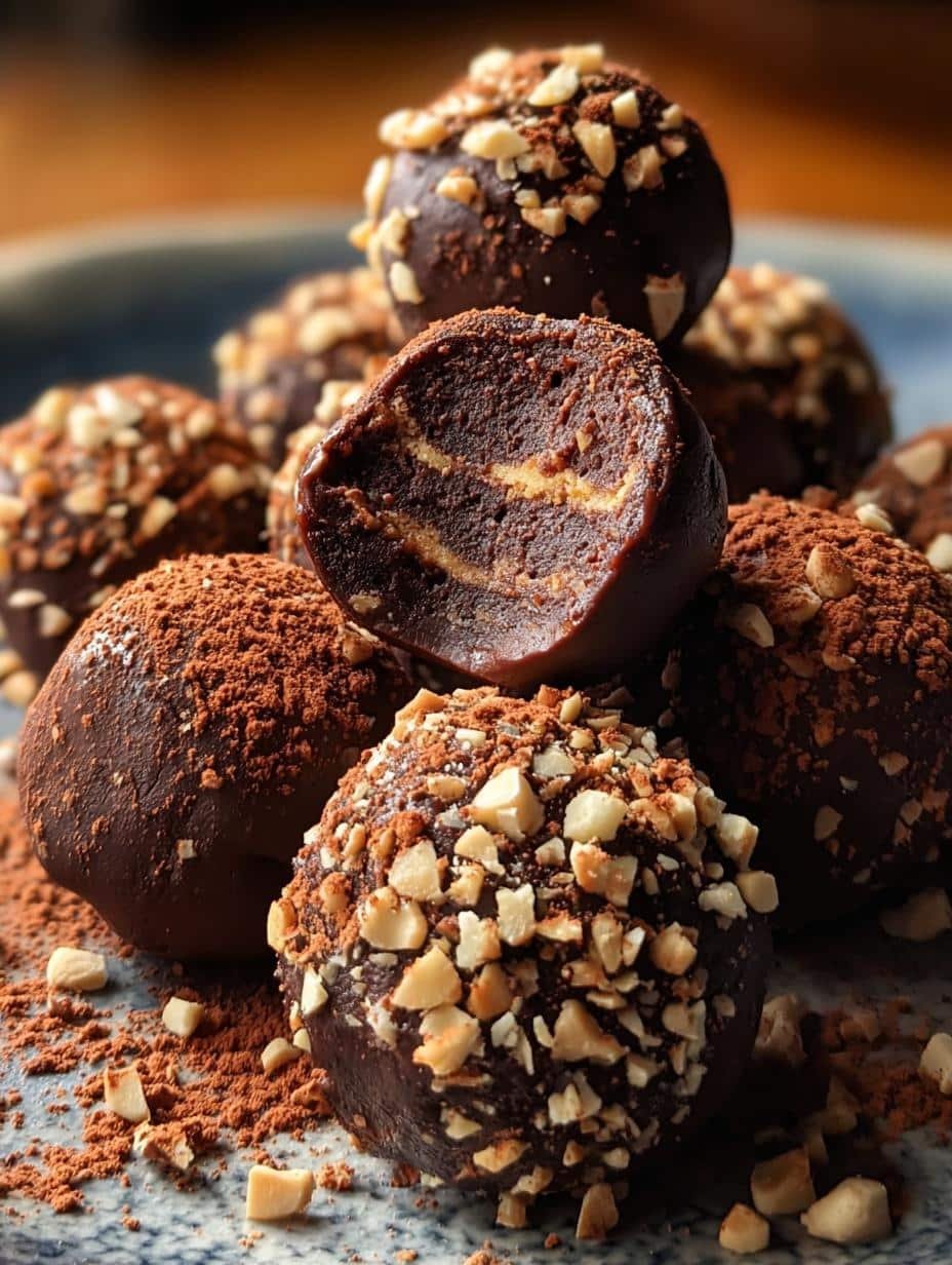 Healthy Chocolate Chickpea Truffles You'll Adore - Healthy Chocolate Chickpea Truffles - main visual representation
