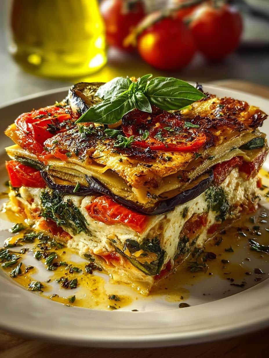 Layered Mediterranean Vegetable Lasagna: 7 Flavorful Layers - Layered Mediterranean Vegetable Lasagna - main visual representation