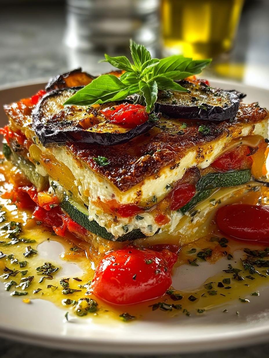 Layered Mediterranean Vegetable Lasagna