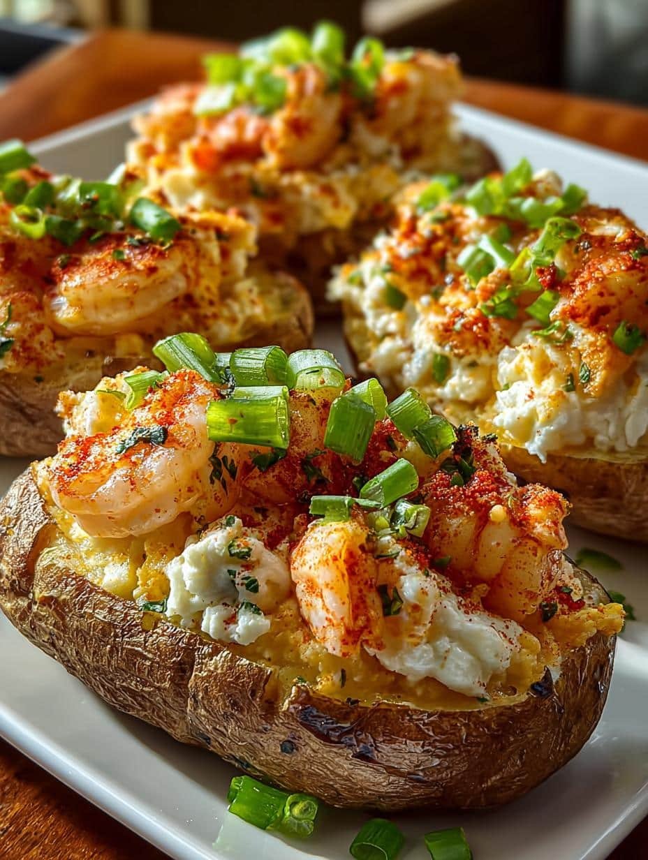 Loaded Cajun Seafood Stuffed