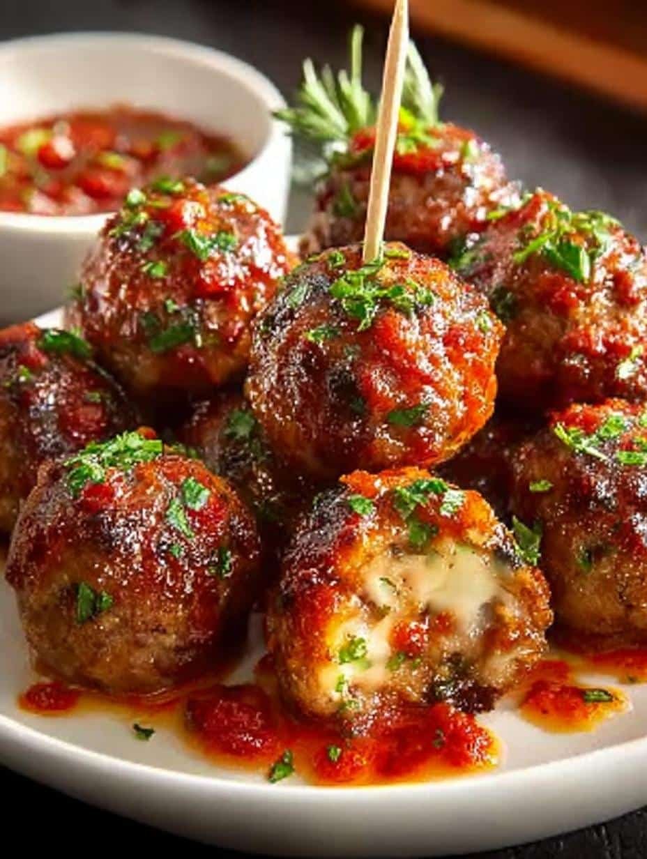 Delicious Mini Meatball Marinara Bites for Every Occasion - Mini Meatball Marinara Bites - main visual representation